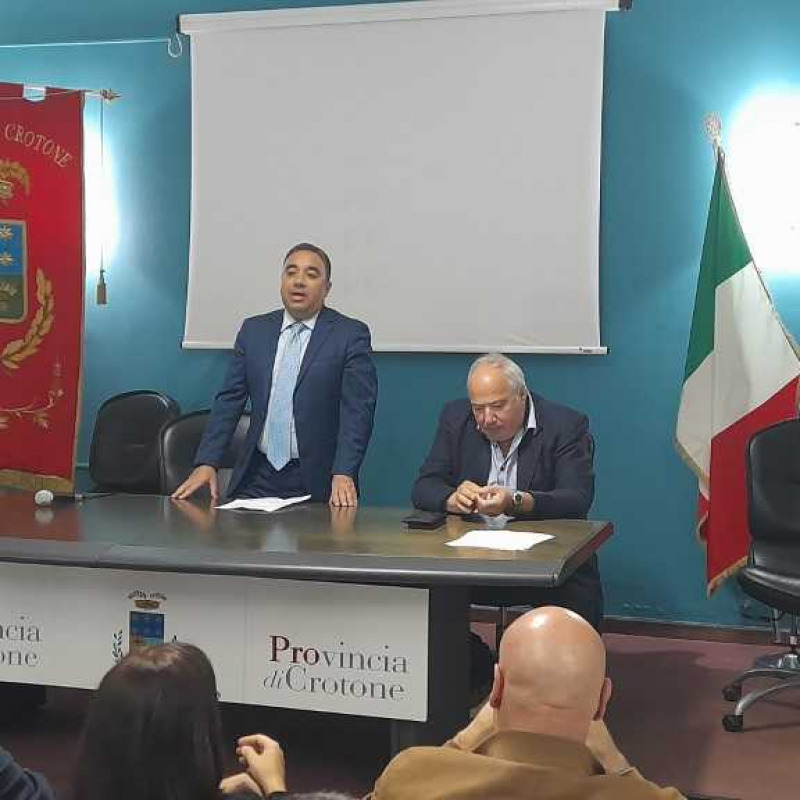 Il presidente della Provincia Sergio Ferrari e quello del Consorzio di bonifica Roberto Torchia