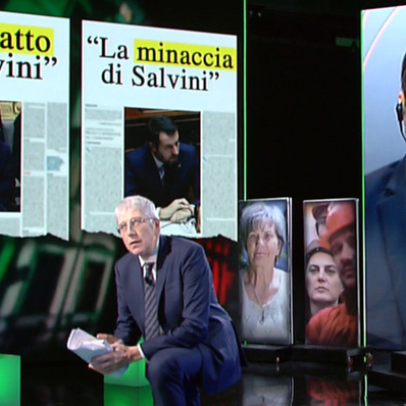 Matteo Salvini a "Fuori dal coro" su Rete 4