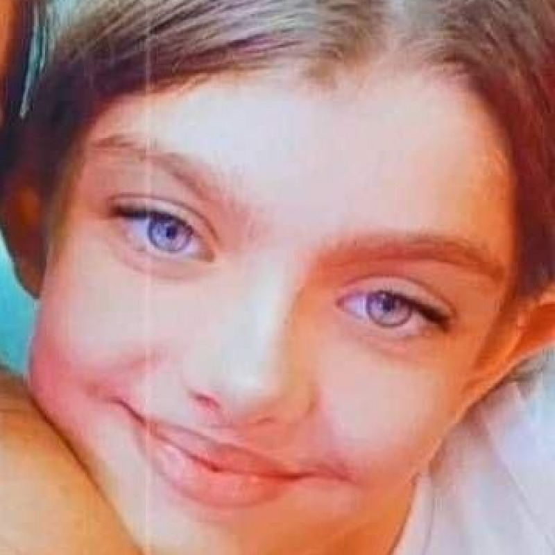 La piccola Valentina, morta nell'incidente a Bagnara