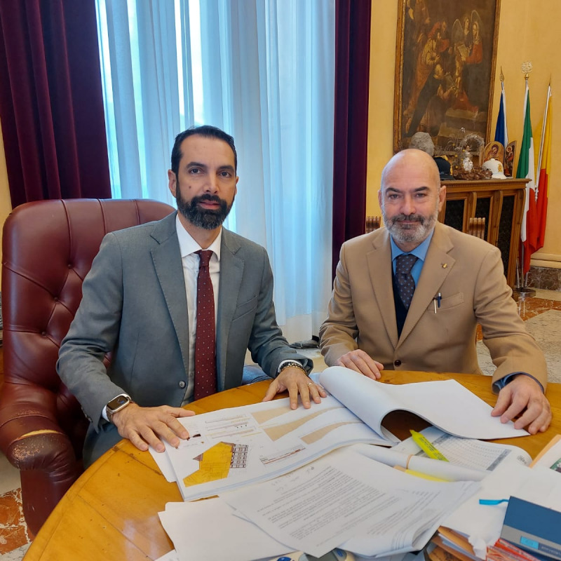 Il sindaco Federico Basile e il vicesindaco Salvatore Mondello