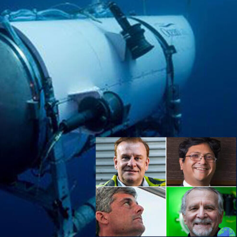 Nella combo Hamisc Harding , Shahzada Dawood , Stockton Rush e Paul-Henry Nargeolet tutti a bordo del sommergibile disperso da ieri nelle profondità dell'Oceano Atlantico durante la spedizione sulle tracce del relitto del Titanic, Roma, 20 Giugno 2023. +++ATTENZIONE LA FOTO NON PUO' ESSERE PUBBLICATA O RIPRODOTTA SENZA L'AUTORIZZAZIONE DELLA FONTE DI ORIGINE CUI SI RINVIA+++ NPK++