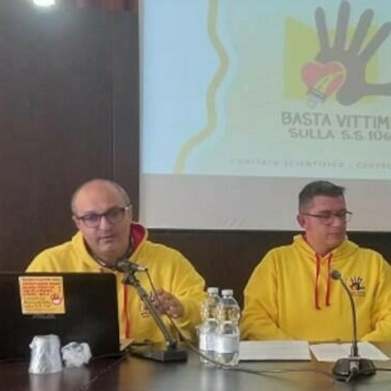 Fabio Pugliese e Leonardo Caligiuri responsabili di “Basta vittime sulla SS 106”