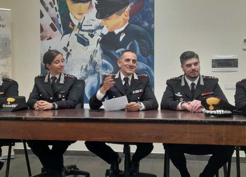 I nuovi ufficiali De Chirico, Iacono, il colonnello Giovinazzo, Paterni e Stefano