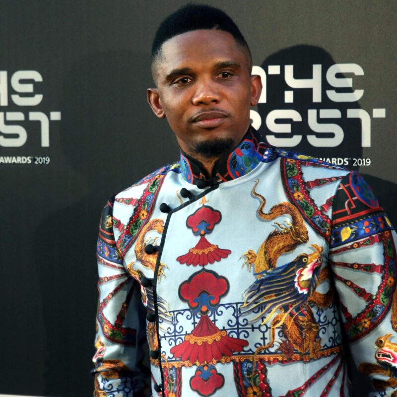 Samuel Eto' o arrives for the Best FIFA Football Awards 2019 in Milan, Italy, 23 September 2019.ANSA / MATTEO BAZZI