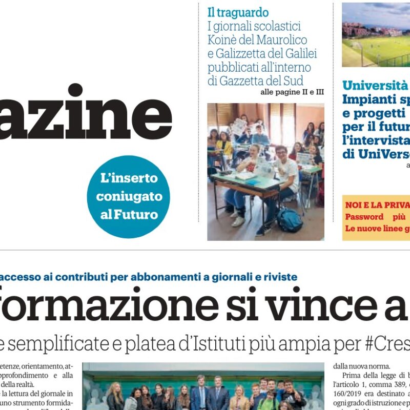 Su Noi Magazine le novit&agrave; 2024 per i giornali a scuola e il Tg Giovani di Rtp