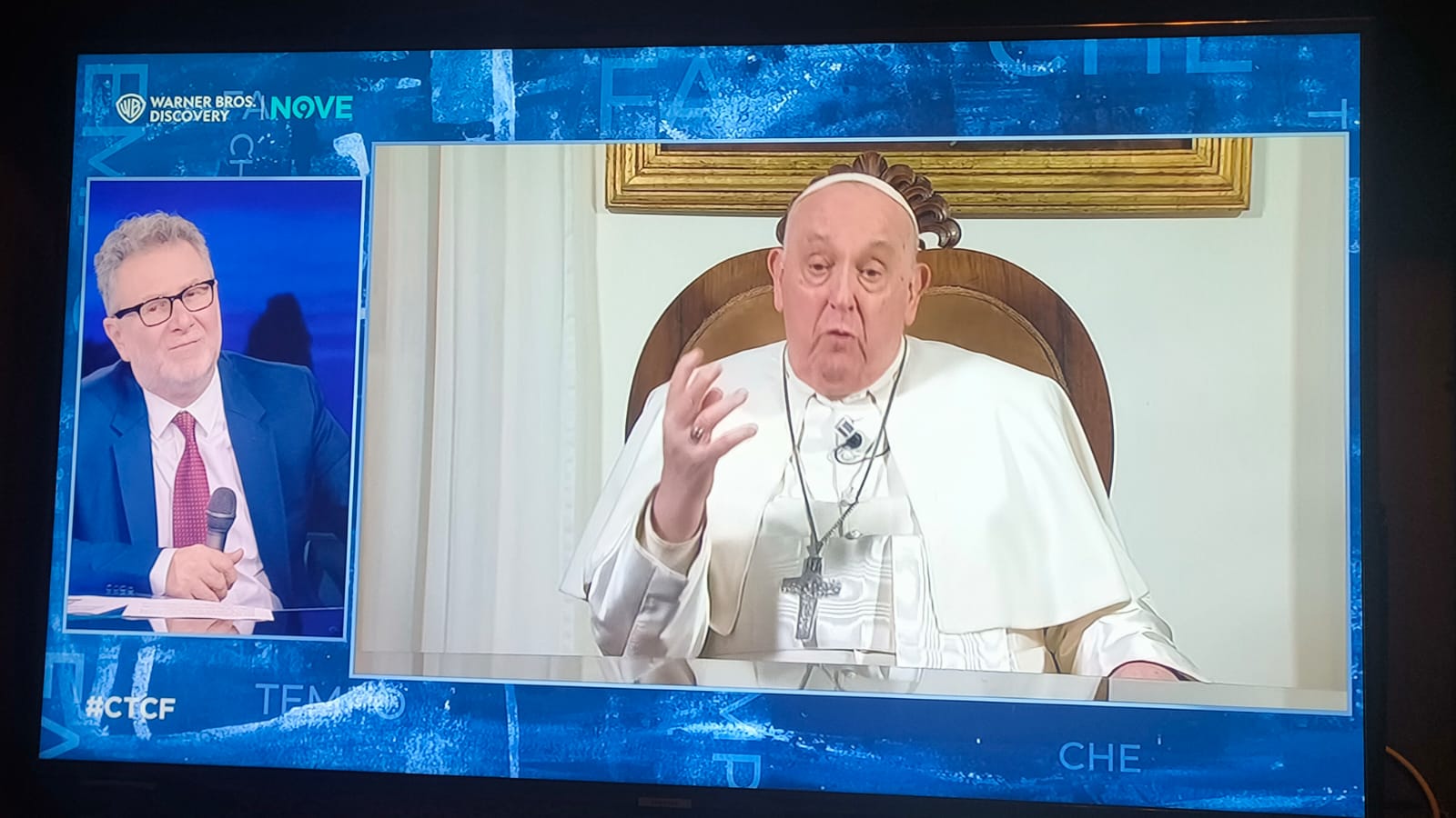 Papa Francesco torna in tv da Fabio Fazio: "Come sto? Sono anc… Papa Francesco torna in tv da Fabio Fazio: "Come sto? Sono anc…