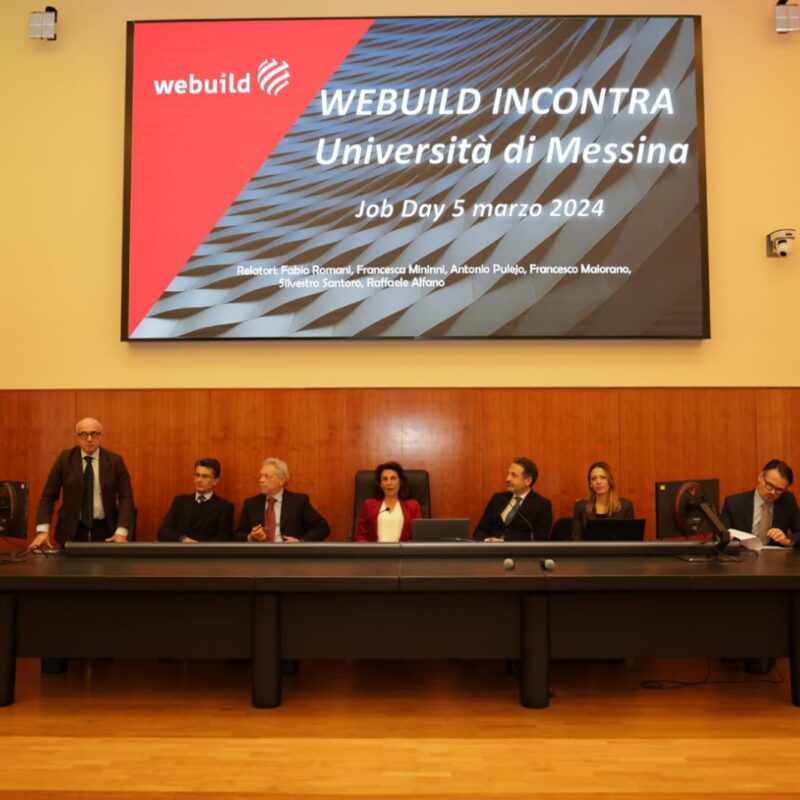 Lavoro a Messina, Webuild incontra studenti e neolaureati in ingegneria per avviare le selezioni