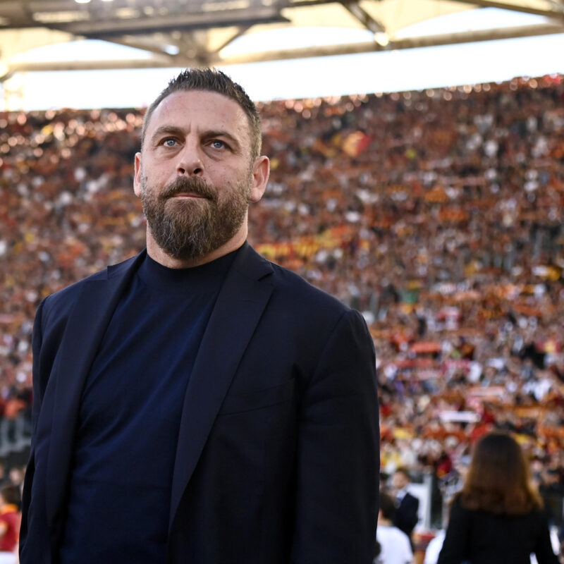 RomaÕs head coach Daniele De Rossi during the Serie A soccer match between AS Roma and SS Lazio at the Olimpico stadium in Rome, Italy, 6 April 2024. ANSA/RICCARDO ANTIMIANI