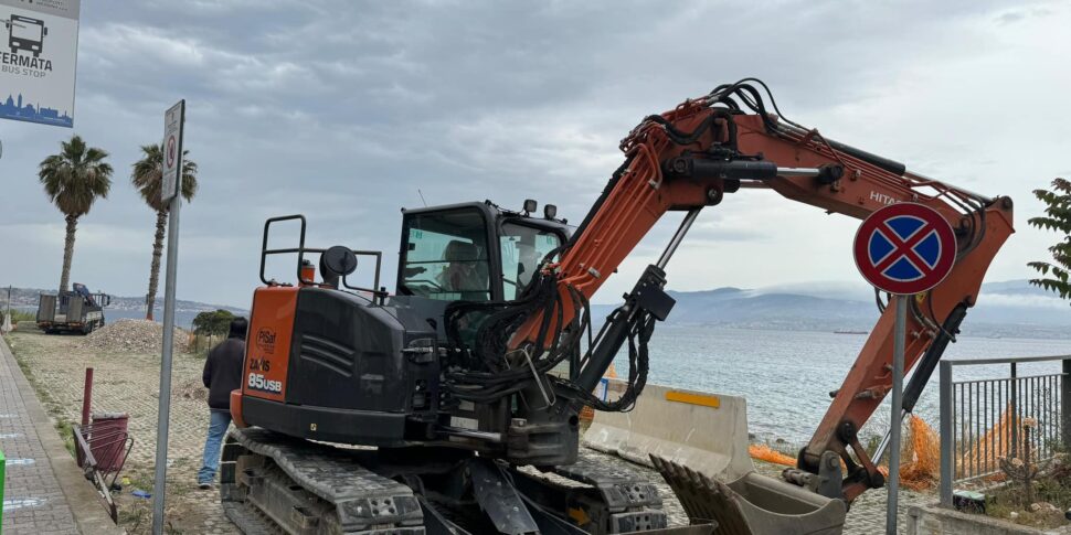 Parcheggi della litoranea di Messina, lavori a Contemplazione