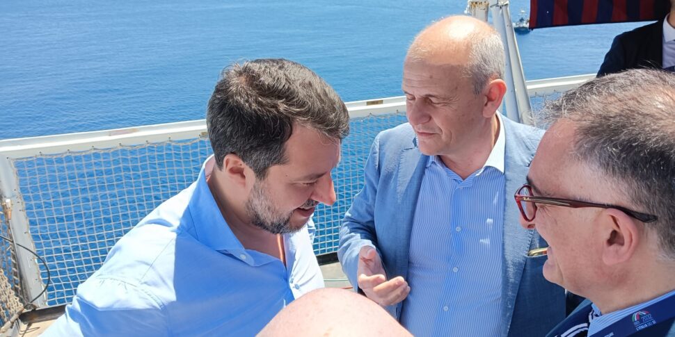 Salvini a Messina ribadisce: cantieri del ponte entro il 2024