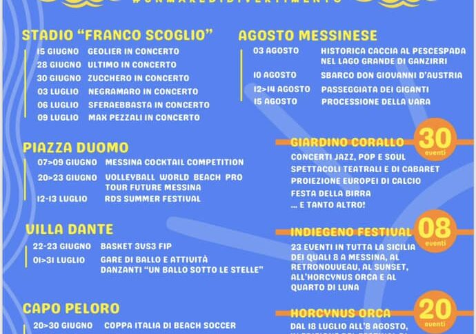 Un mosaico d'eventi per l'estate messinese, presentato il cartellone