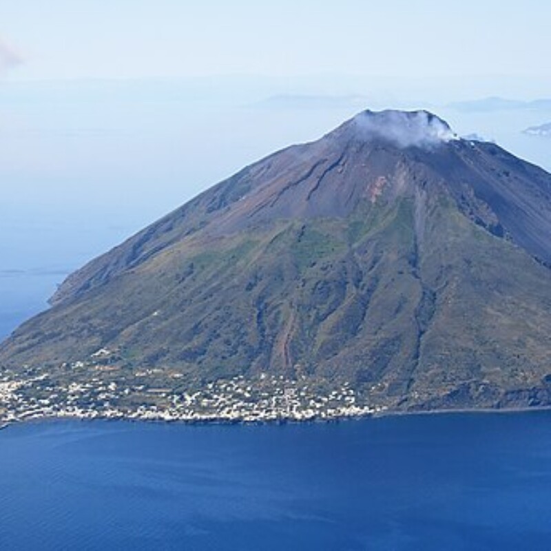 Aerial image of Stromboli (view from the northeast)