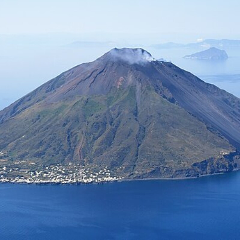 Aerial image of Stromboli (view from the northeast)