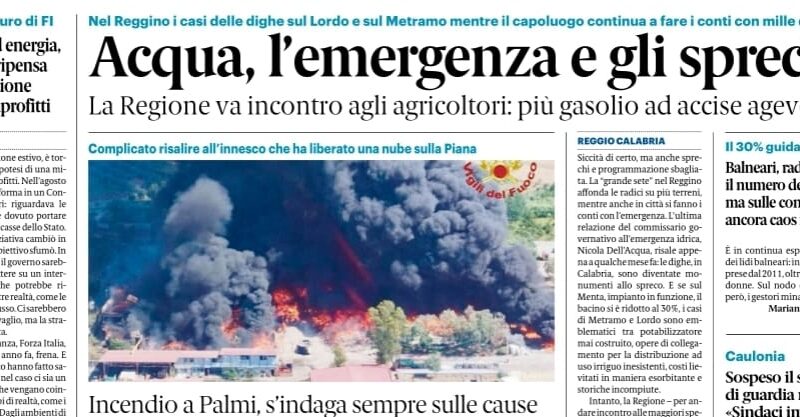 Rassegna stampa 03-08-2024 edizioni Calabria