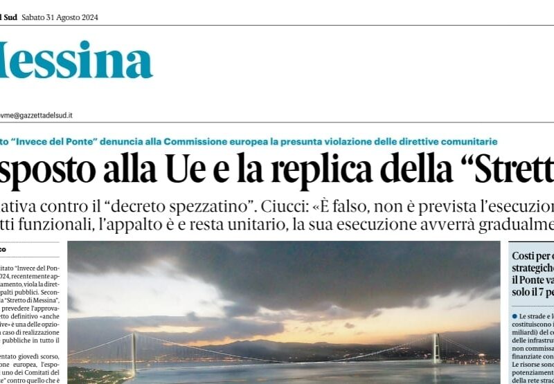Rassegna stampa 31-08-2024 edizione Messina