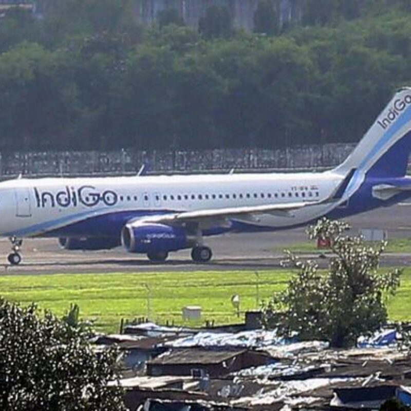 A file picture dated 12 September 2014 of an aiplane if Indian carrier IndiGo at Chhatrapati Shivaji International Airport, in Mumbai, India. ANSA/DIVYAKANT SOLANKI