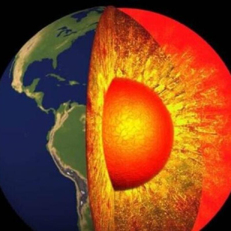 Rappresentazione grafica dell'interno della Terra (fonte: NASA/JPL)