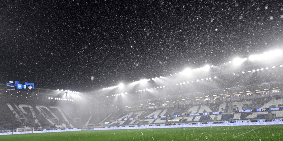 Diluvio universale a Bergamo, a rischio il match di Serie A tra Atalanta e Como