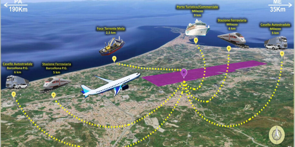 L'idea di un nuovo aeroporto nella valle del Mela, il sindaco Basile: "Idea affascinante, ma bisogna capire se è necessario"