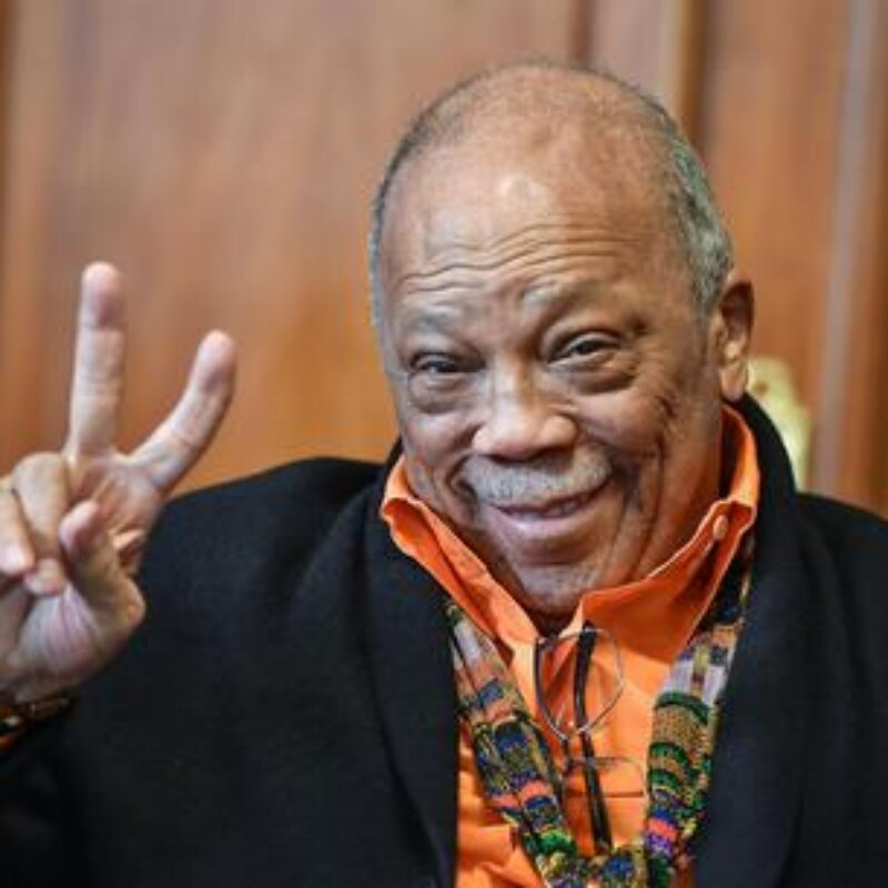 U.S. music producer Quincy Jones during a press conference on his participation in the "Umbria Jazz" event, Italy - Rome, 11 July 2018.ANSA/ALESSANDRO DI MEO