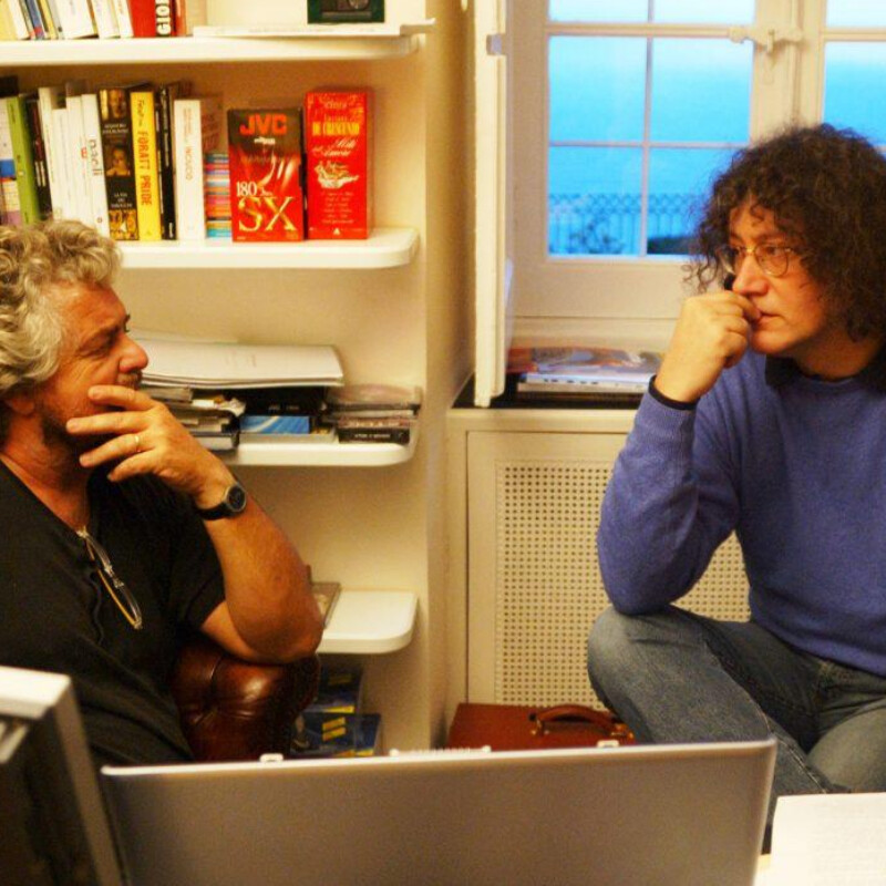 Beppe Grillo con Casaleggio