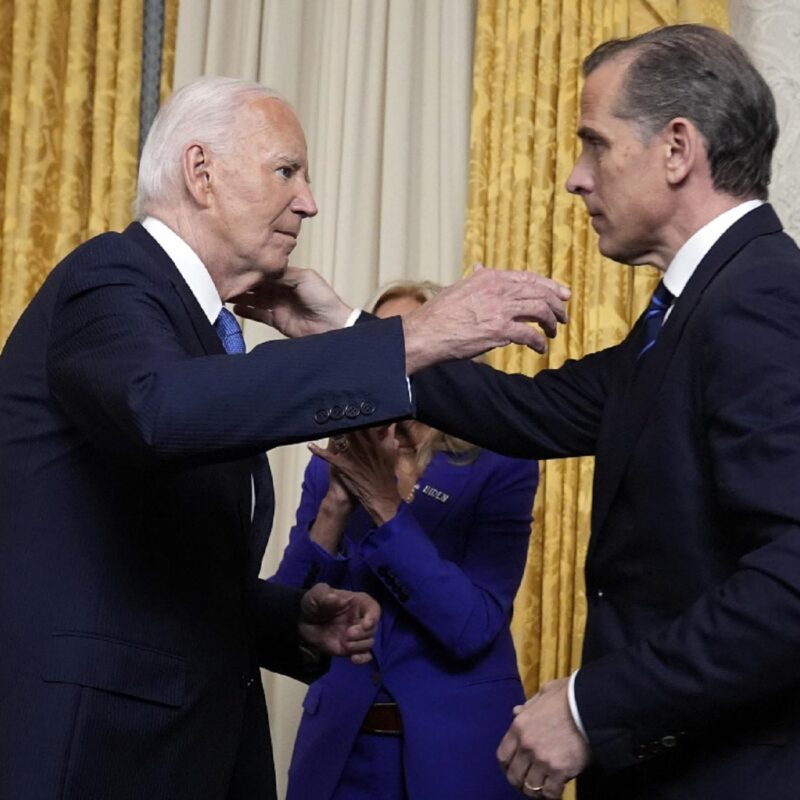 Joe Biden con il figlio Hunter Biden