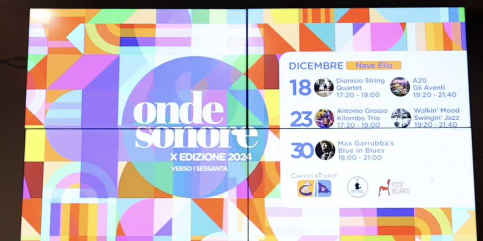 Onde Sonore, musica e solidarietà a bordo di Caronte & Tourist