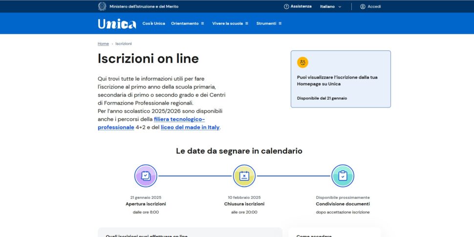 Scuola, il ministero rinvia la data delle iscrizioni: ecco la nuova finestra temporale