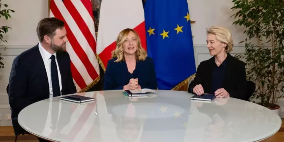 ucraina meloni starmer macron e merz a colloquio con trump oggi telefonata tra il presidente usa e putin vance in vaticano