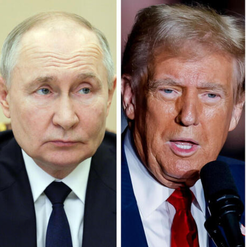Nella combo, Vladimir Putin, Donald Trump e Volodymyr Zelensky.ANSA