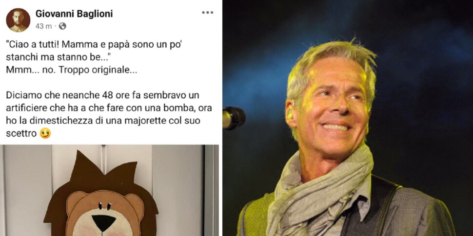 claudio baglioni è nonno è nato leone riccardo