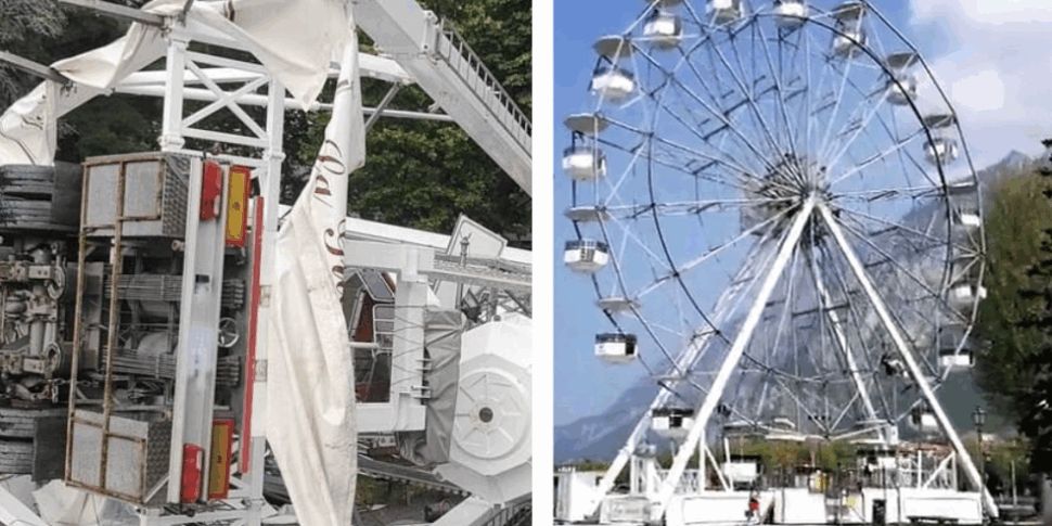Tragedia sfiorata sul lago di Lecco: ruota panoramica ribaltata a causa di una tempesta VIDEO Tragedia sfiorata sul lago di Lecco: ruota panoramica ribaltata a causa di una tempesta VIDEO
