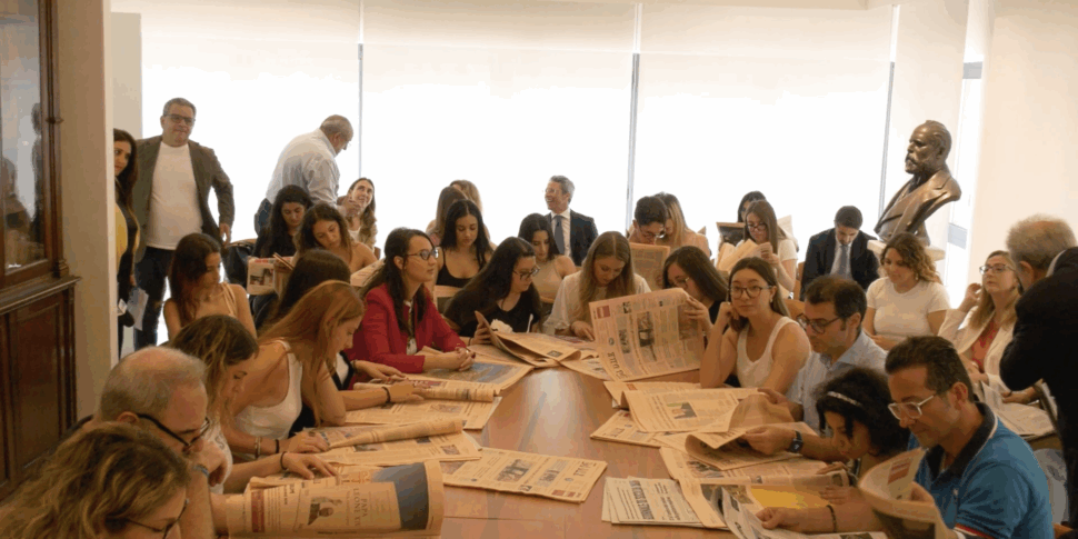 I 160 anni del Sole 24 Ore, prima tappa al Giornale di Sicilia