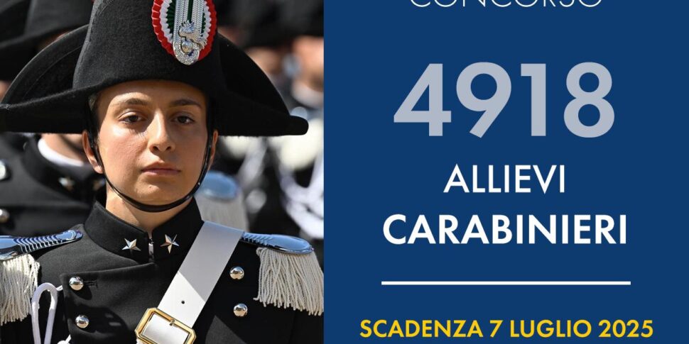 concorso allievi carabinieri per 4918 posti ecco come presentare la domanda
