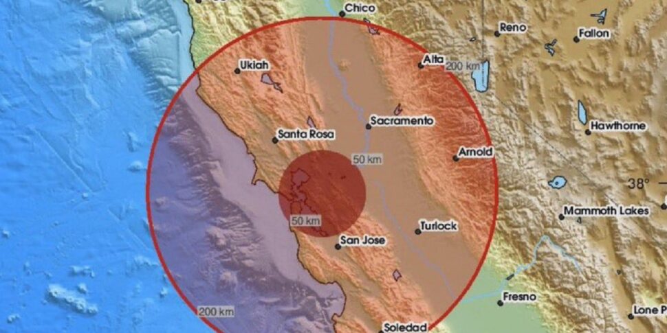 terremoto di magnitudo 43 vicino a san francisco colpita berkeley avvertito in tutta la baia