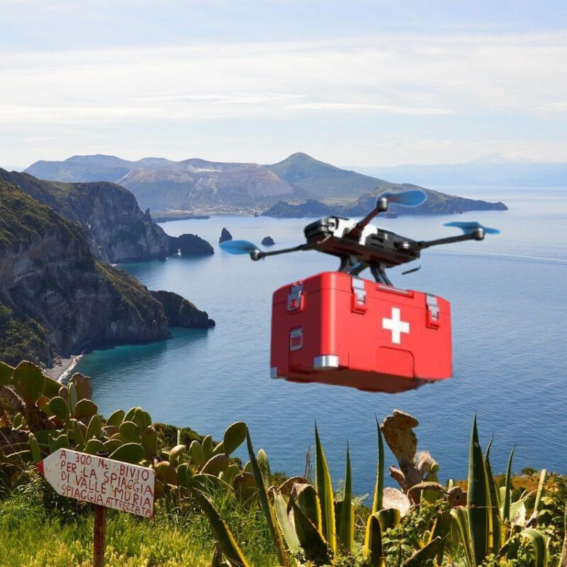 Isole Eolie, al via il servizio di trasporto biomedicale con i droni