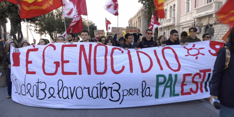 Anche da Messina si è levato il grido: "Palestina libera!"