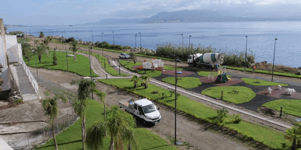 Nuova fiera di Messina, lavori vicini al traguardo. Pronta entro un mese. Spettacolo dall'alto