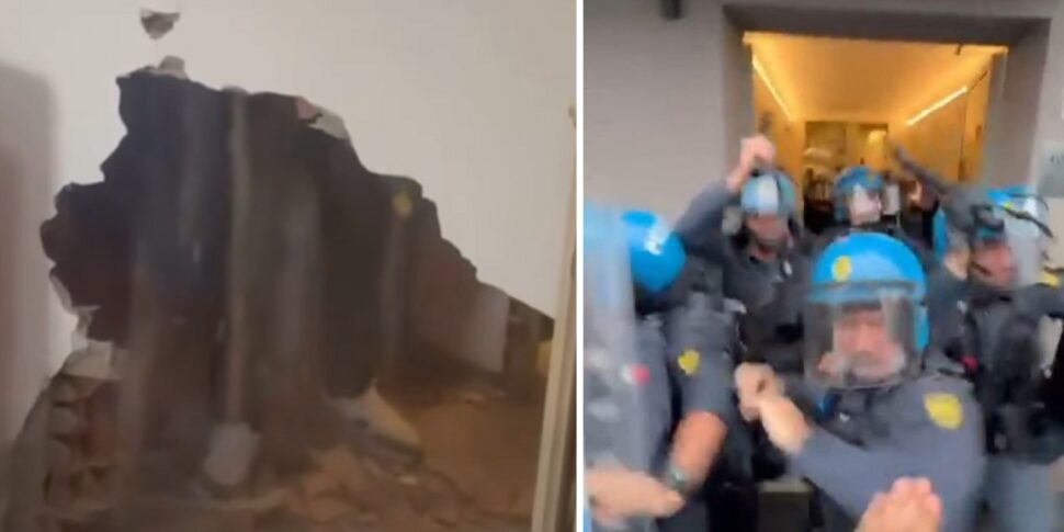 Polemiche per uno sfratto a Bologna: "Muro buttato giù con una mazza di ferro" Polemiche per uno sfratto a Bologna: "Muro buttato giù con una mazza di ferro"