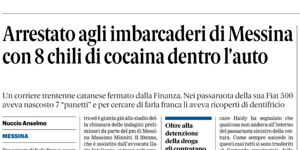 Rassegna stampa 12-11-2025 edizione Messina