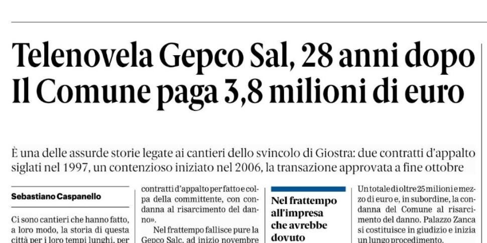 Rassegna stampa 11-11-2025 edizione Messina