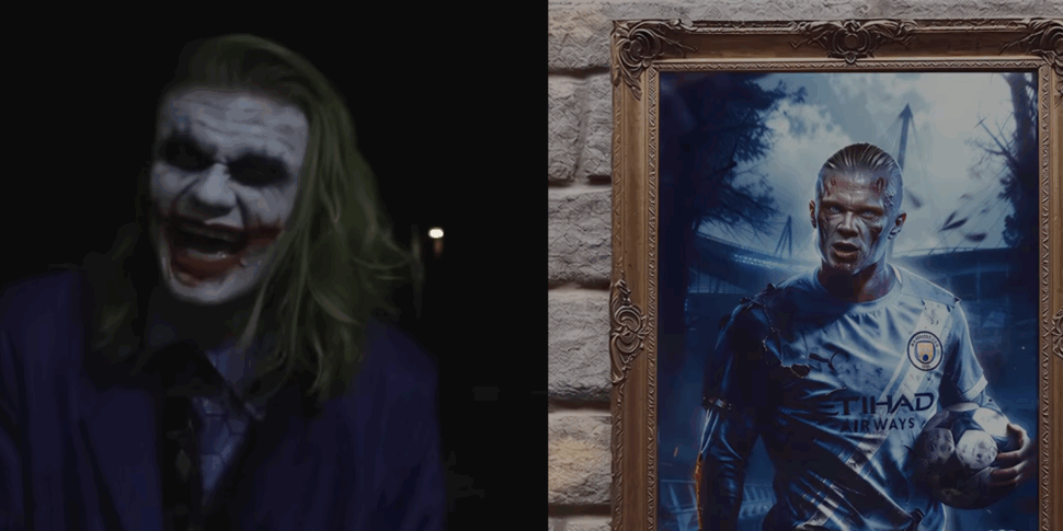 Dal campo all’horror: Haaland festeggia Halloween da Joker e fa impazzire e (spaventare) i fan