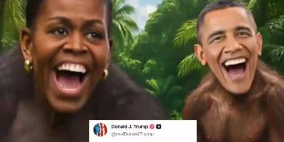 trump posta video con obama e michelle in corpi di scimmie 232 polemica negli usa da Feedpress.me trump posta video con obama e michelle in corpi di scimmie 232 polemica negli usa