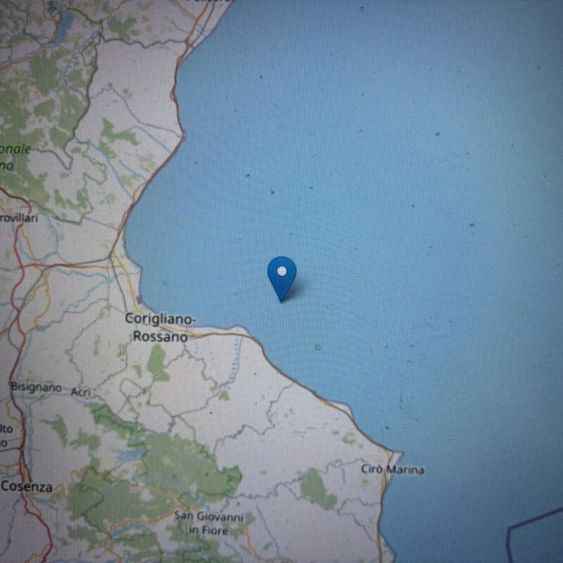 Terremoto in Calabria, scossa di magnitudo 3.9 al largo della costa ...