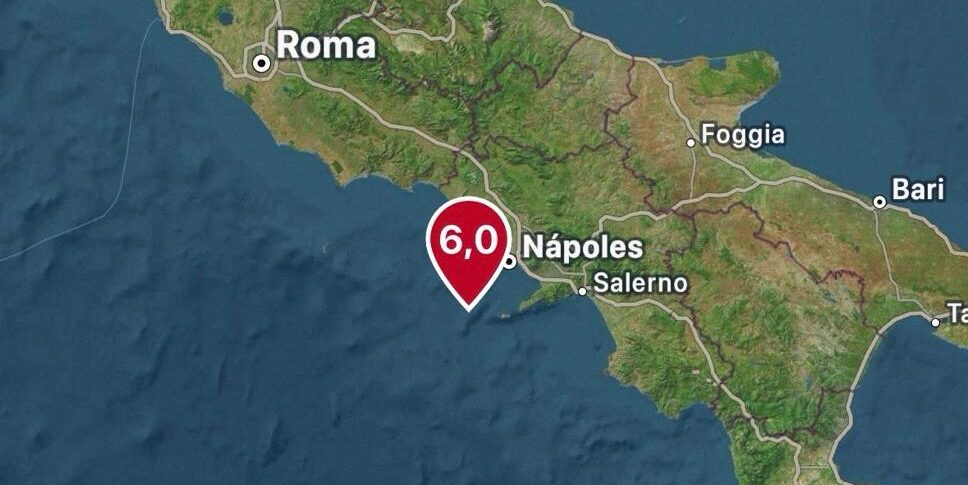 Terremoto di magnitudo 5.9 a largo del golfo di Napoli