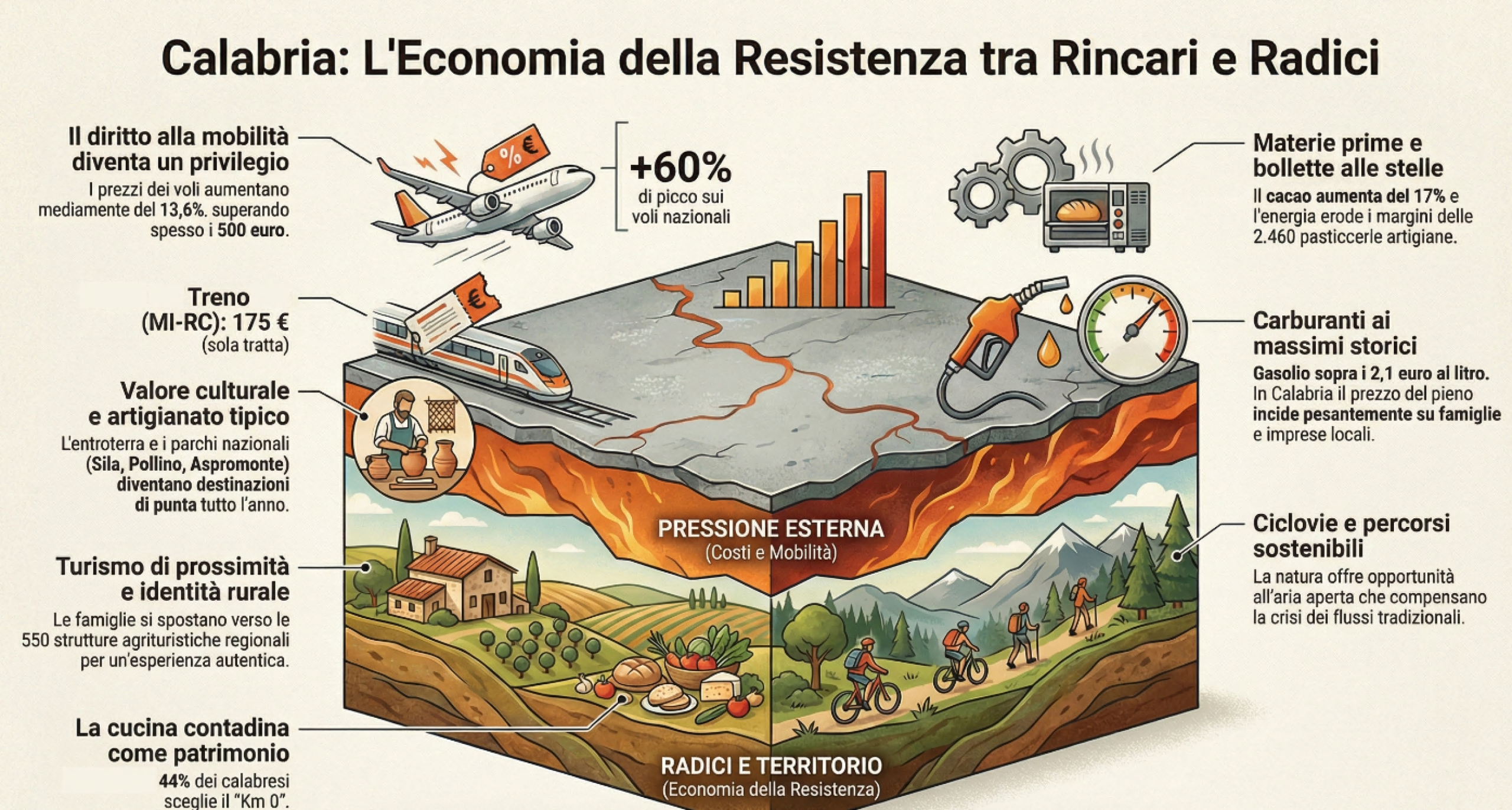 Calabria, Pasqua e Pasquetta di rincari: viaggi e cibo, la stangata è servita