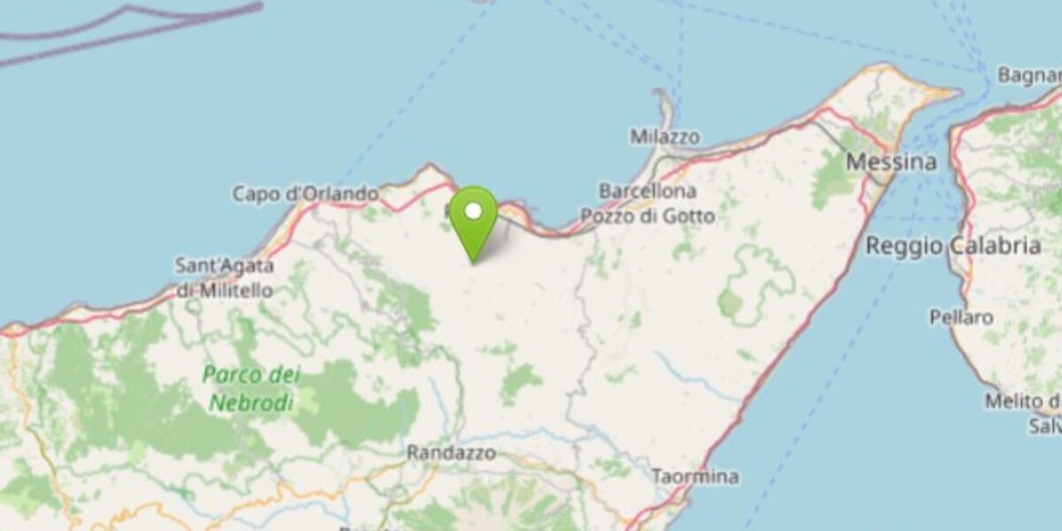terremoto in provincia di messina: scossa di magnitudo tra 3 e 3.5 con