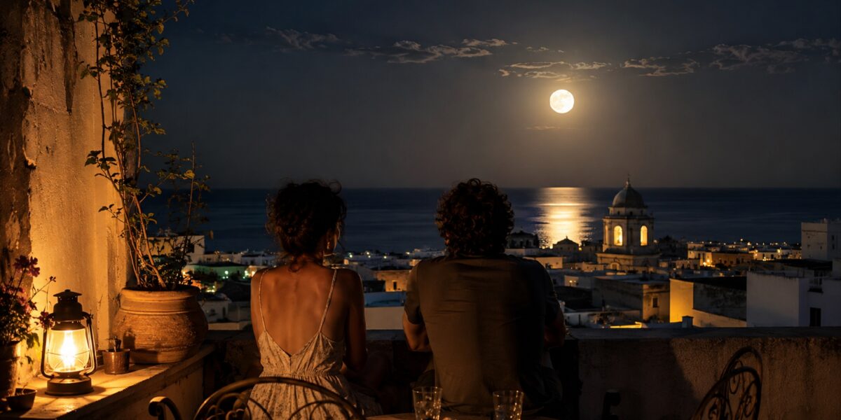 https://assets.gazzettadelsud.it/2026/06/Due-persone-di-spalle-su-una-terrazza-guardano-la-luna-piena-sorgere-sul-mare-1200x600.jpg