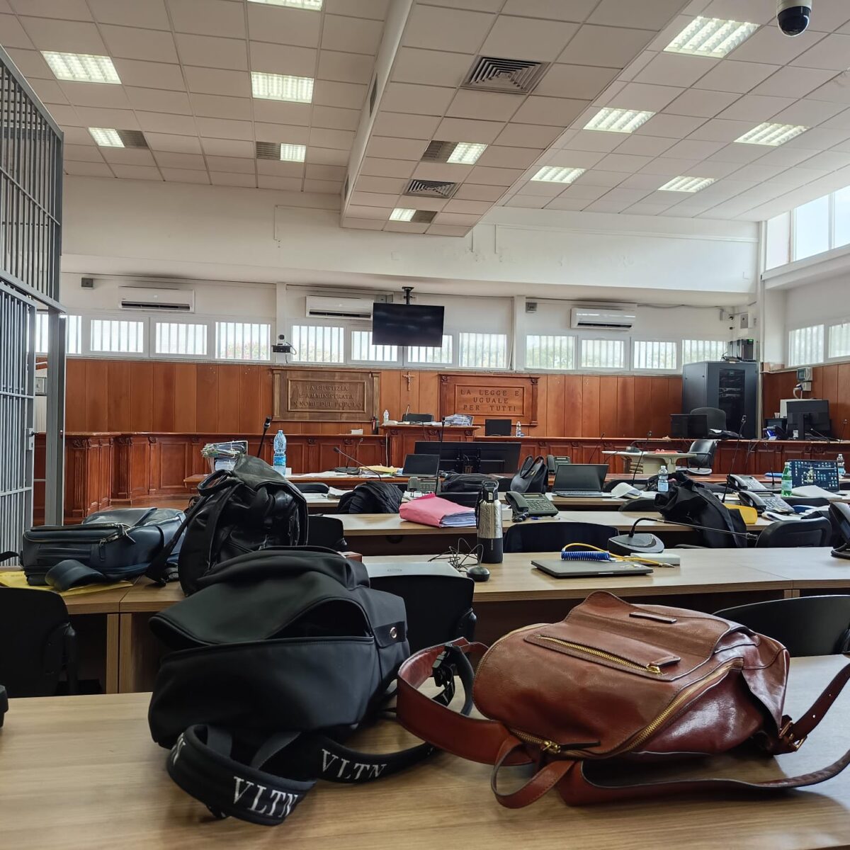 L'aula del tribunale di Crotone