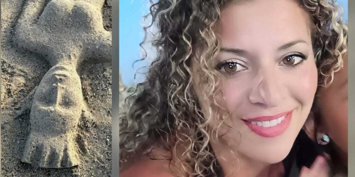 Una sirena di sabbia a Villafranca Tirrena: l'opera della designer Daniela Basile incanta i bagnanti